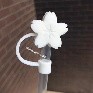 🌬White Flower Straw Topper 🌬